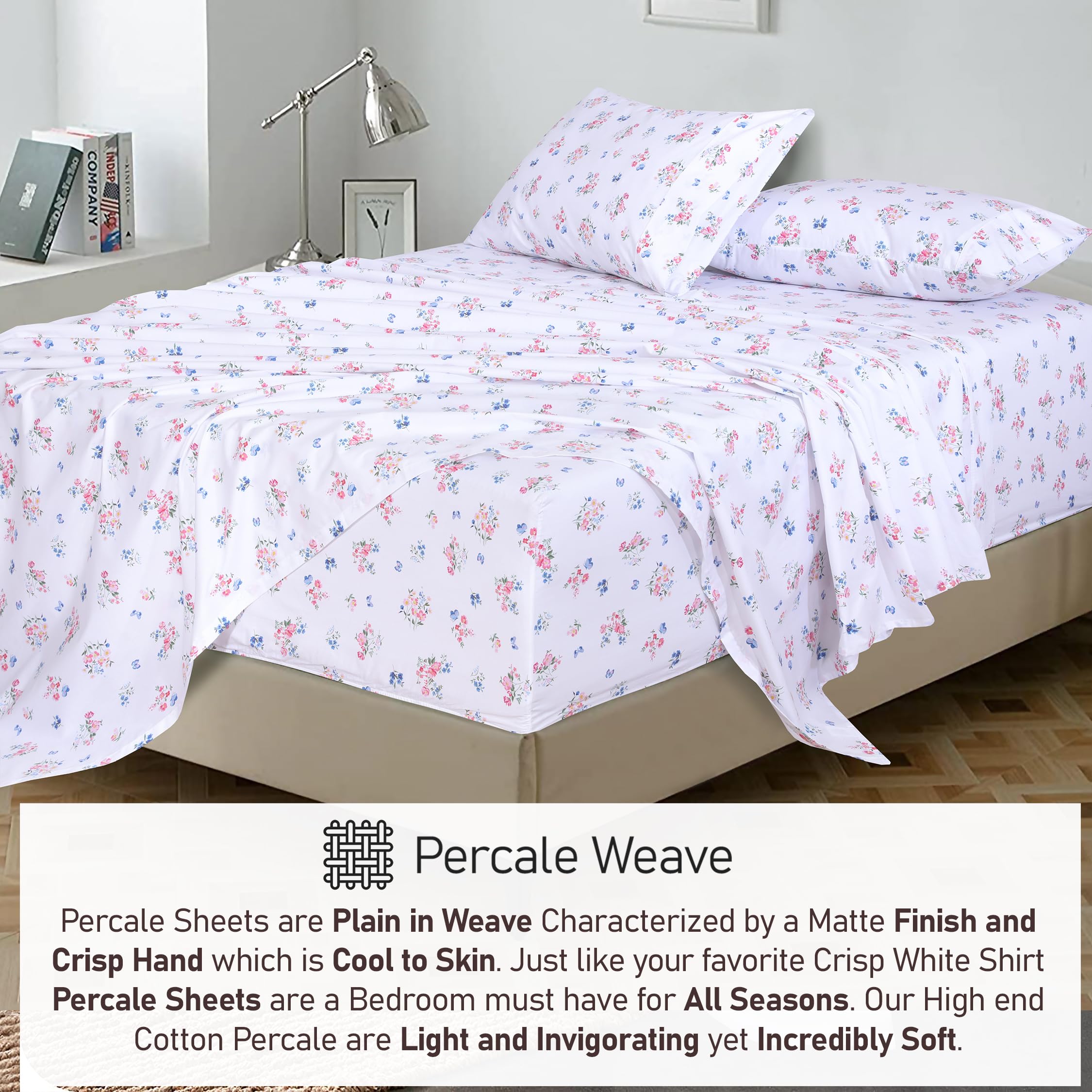 RUVANTI Funa Flora deep-pocket illustration highlights secure mattress fit.