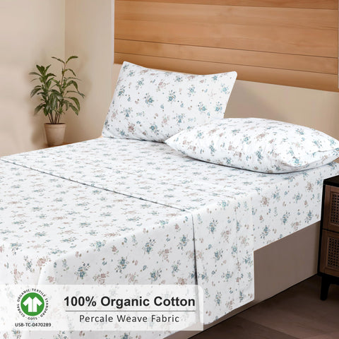 RUVANTI Halcyon breathable percale weave provides cooler, airy sleep.