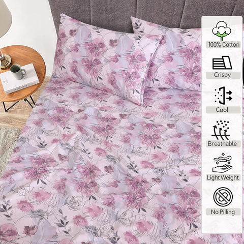 RUVANTI king fitted sheet 16-pocket stays securely in place.