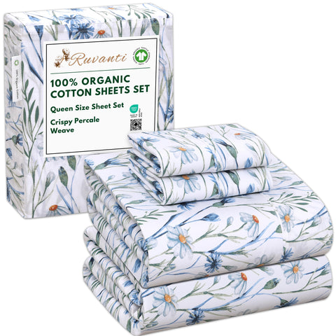 RUVANTI organic cotton sheets with peach finish for silky nights