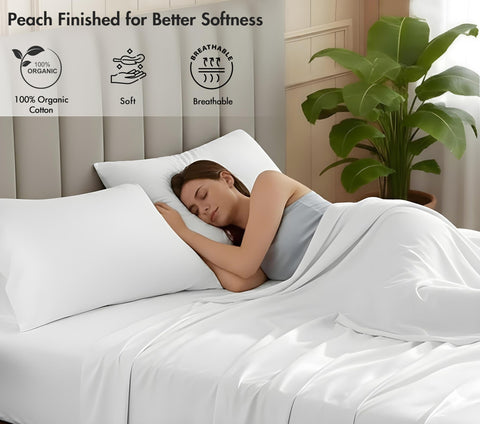 RUVANTI queen sheets durable long-staple fibers withstand frequent washing