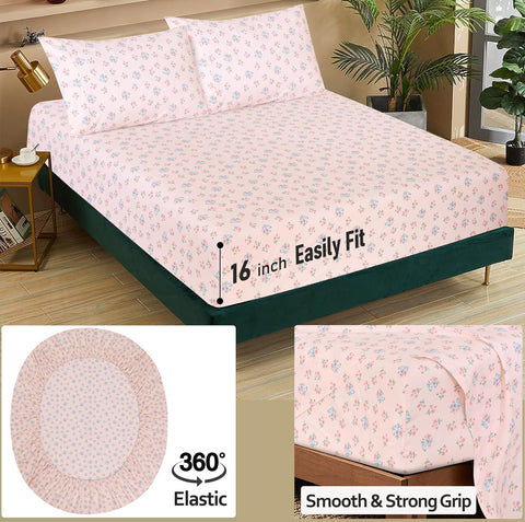 RUVANTI percale sheets breathable weave keeps you cool during warm nights.