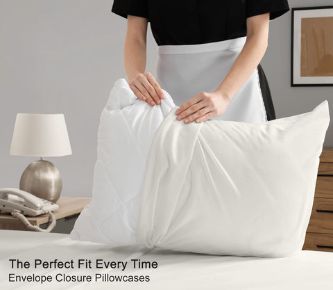 RUVANTI percale close-up shows crisp weave and smooth finish.