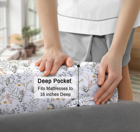 RUVANTI easy-care percale sheets simplify laundry and care.