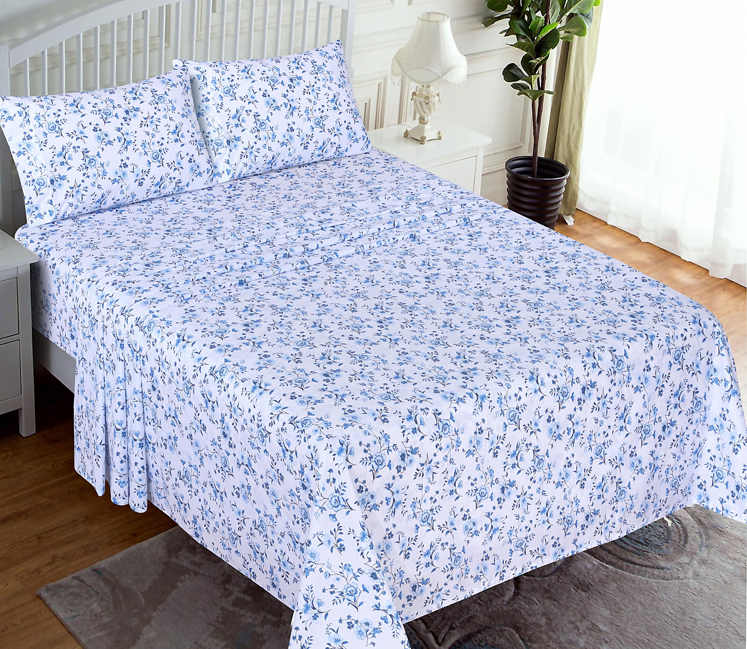 RUVANTI percale sheets close-up weave shows durable, lightweight comfort