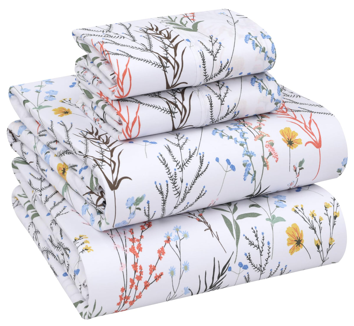 RUVANTI Percale king flat sheet close-up shows crisp, breathable fabric for a cool night.