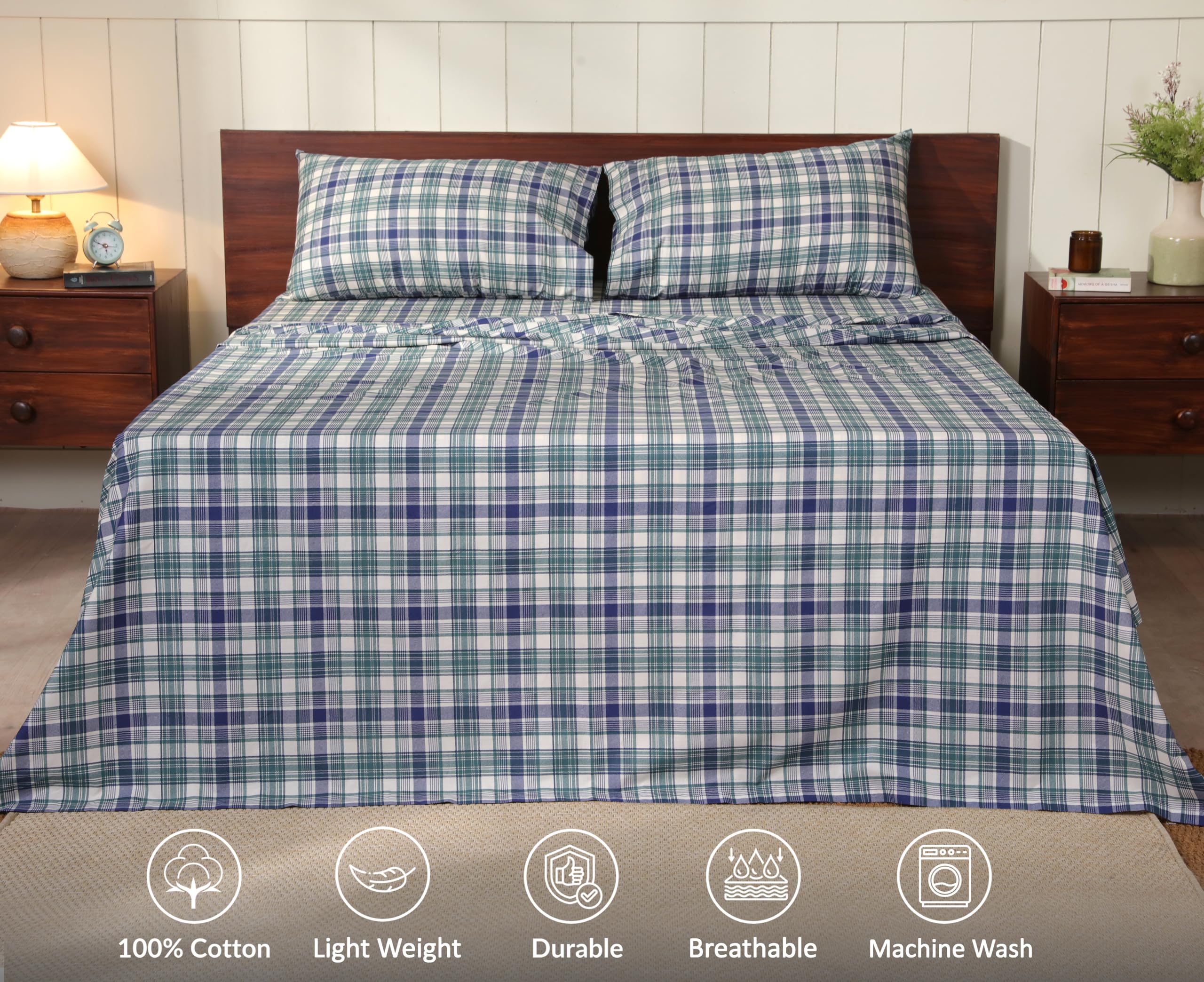 RUVANTI king pillowcases 20x40 with floral accents and smooth finish.