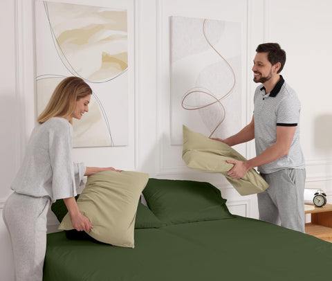 RUVANTI durable percale sheets stay vibrant after multiple washes.