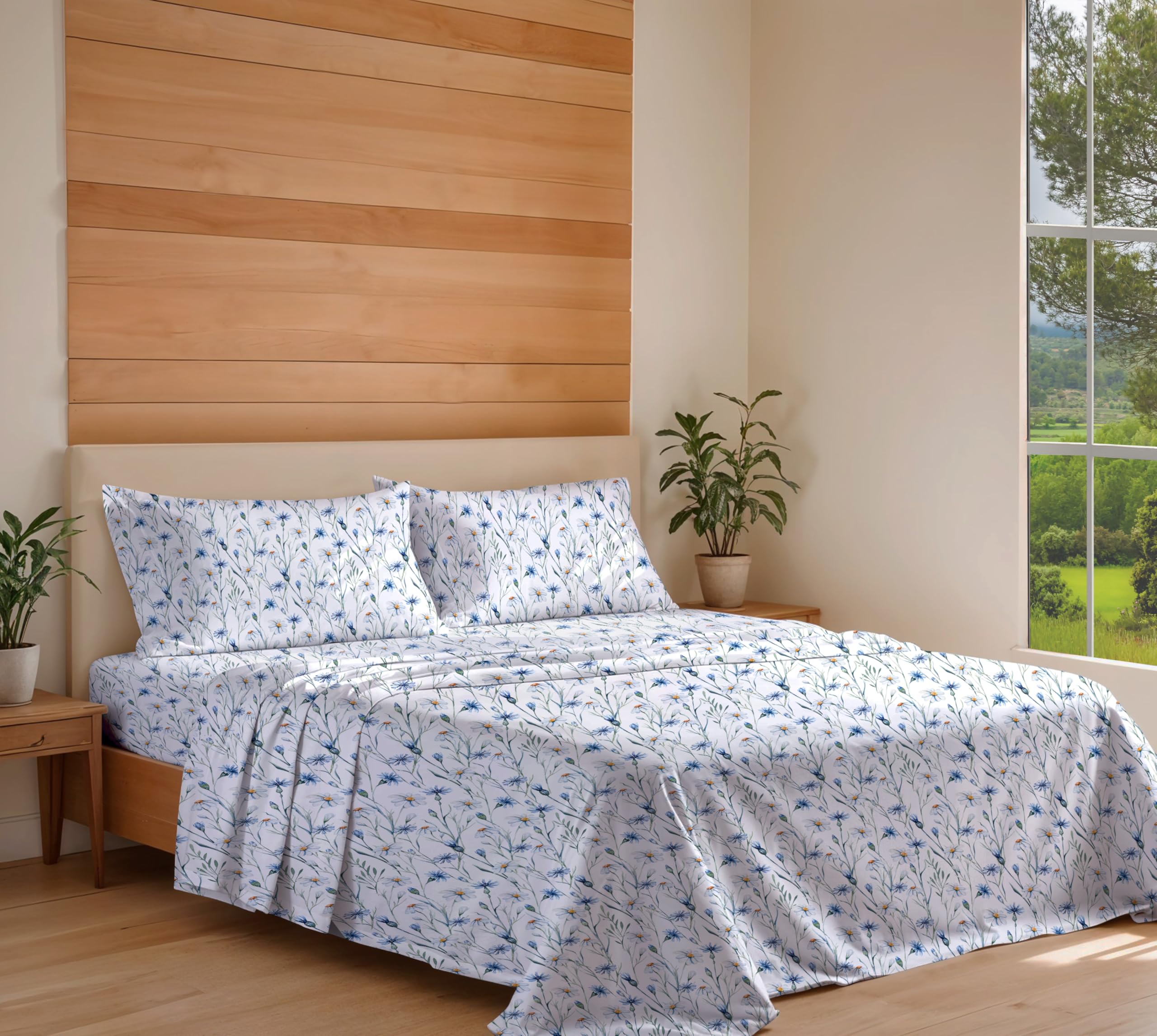 RUVANTI percale weave breathable sheets for cooler sleep