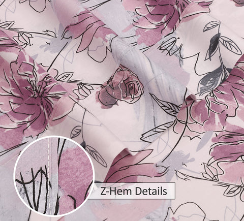RUVANTI percale weave close-up shows airy, crisp texture.