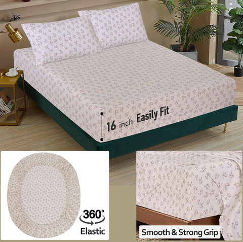 RUVANTI pillowcases 20x30 complement the floral design with a soft finish.
