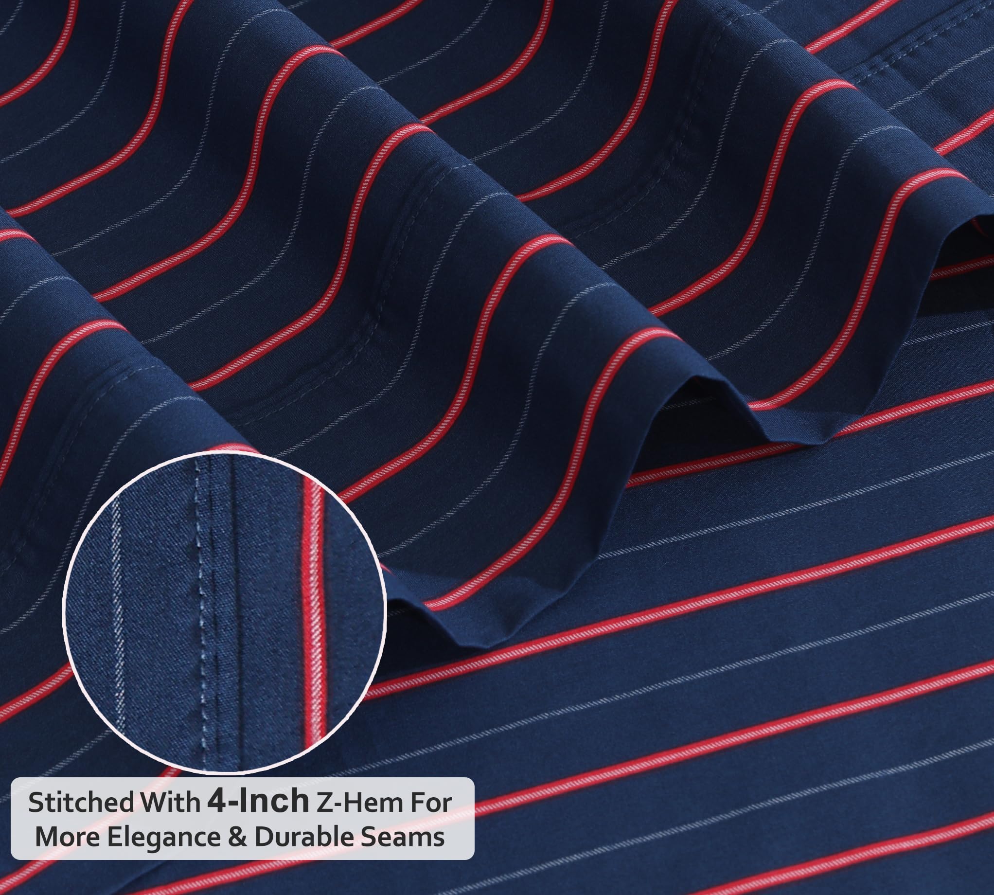 RUVANTI deep-pocket design keeps the fitted sheet in place on tall mattresses.