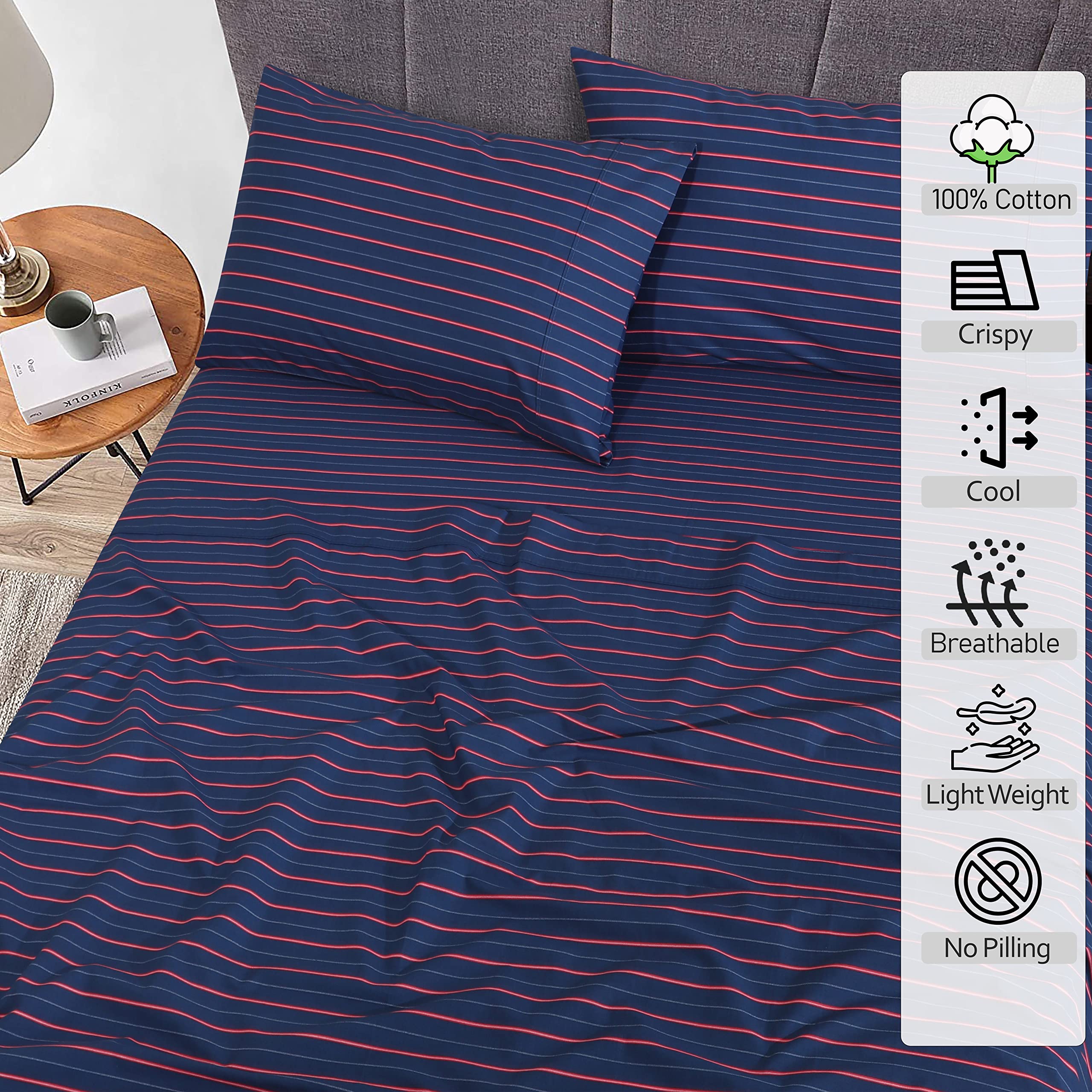 RUVANTI fitted sheet with a 16-inch deep pocket for a secure fit.
