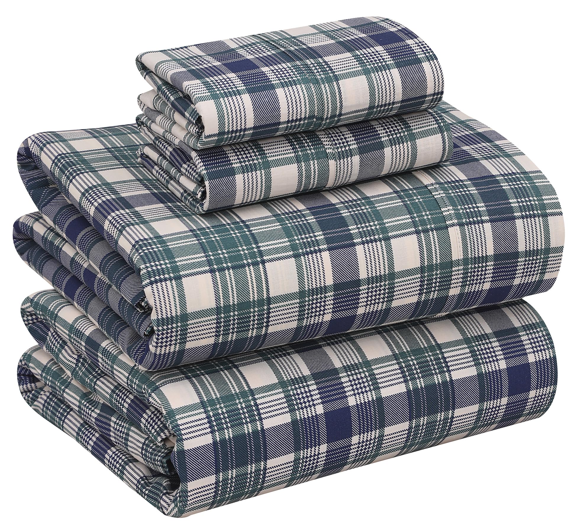 RUVANTI queen percale sheets set—crisp, breathable and cool.