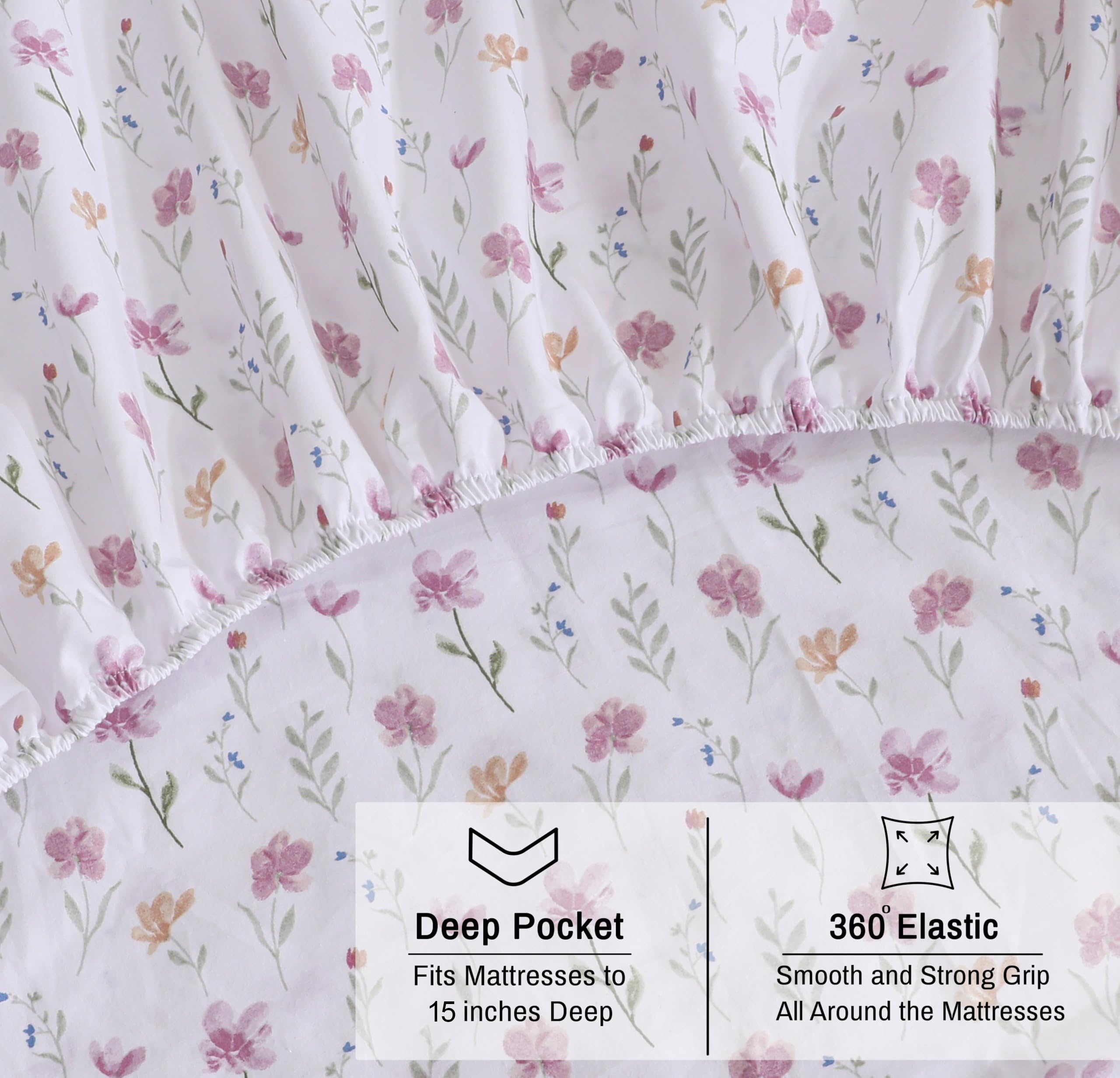 RUVANTI breathable percale weave keeps you feeling fresh all night.