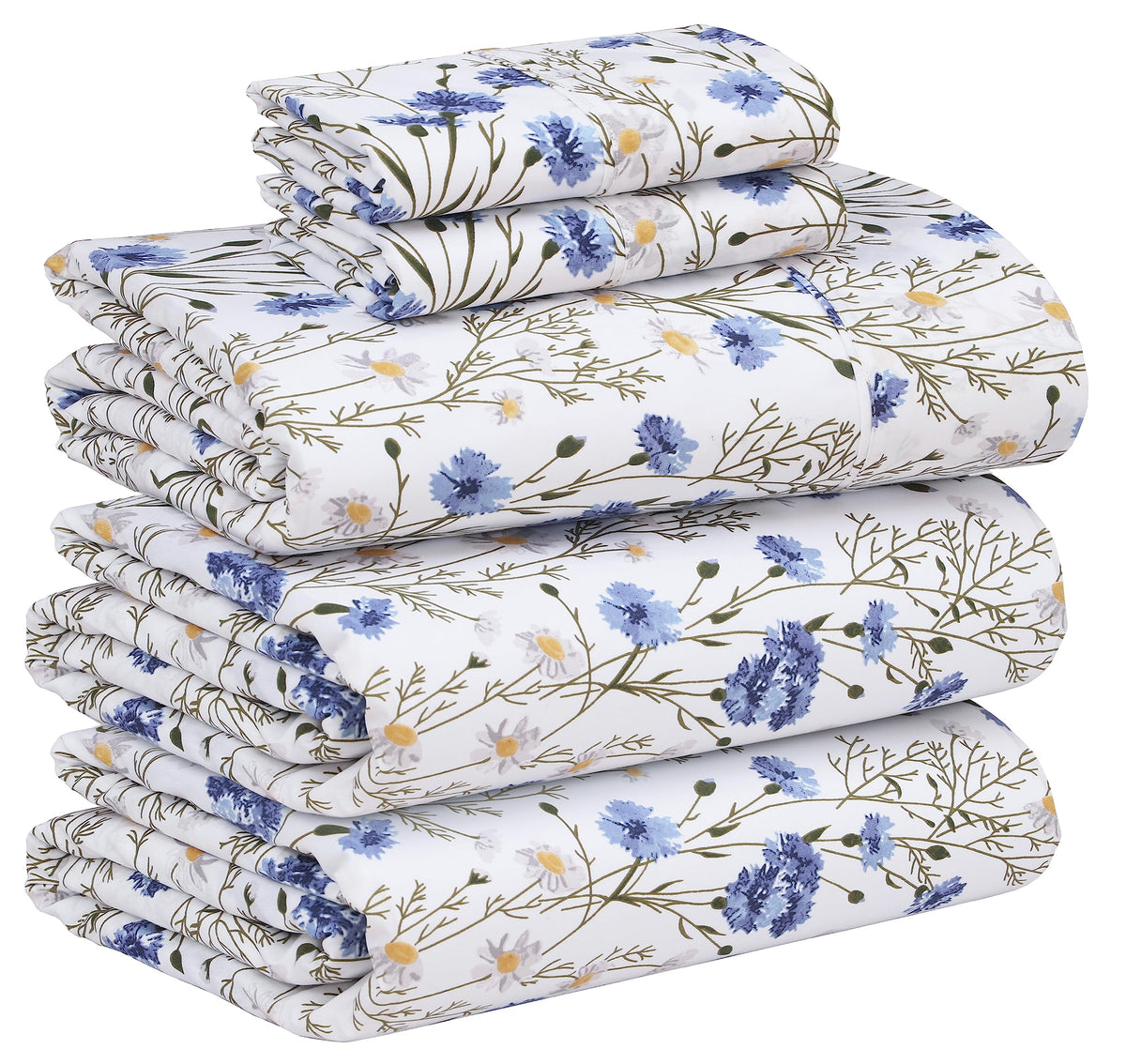 RUVANTI Sweet Pea percale flat sheet 108x102 shows crisp cooling ament