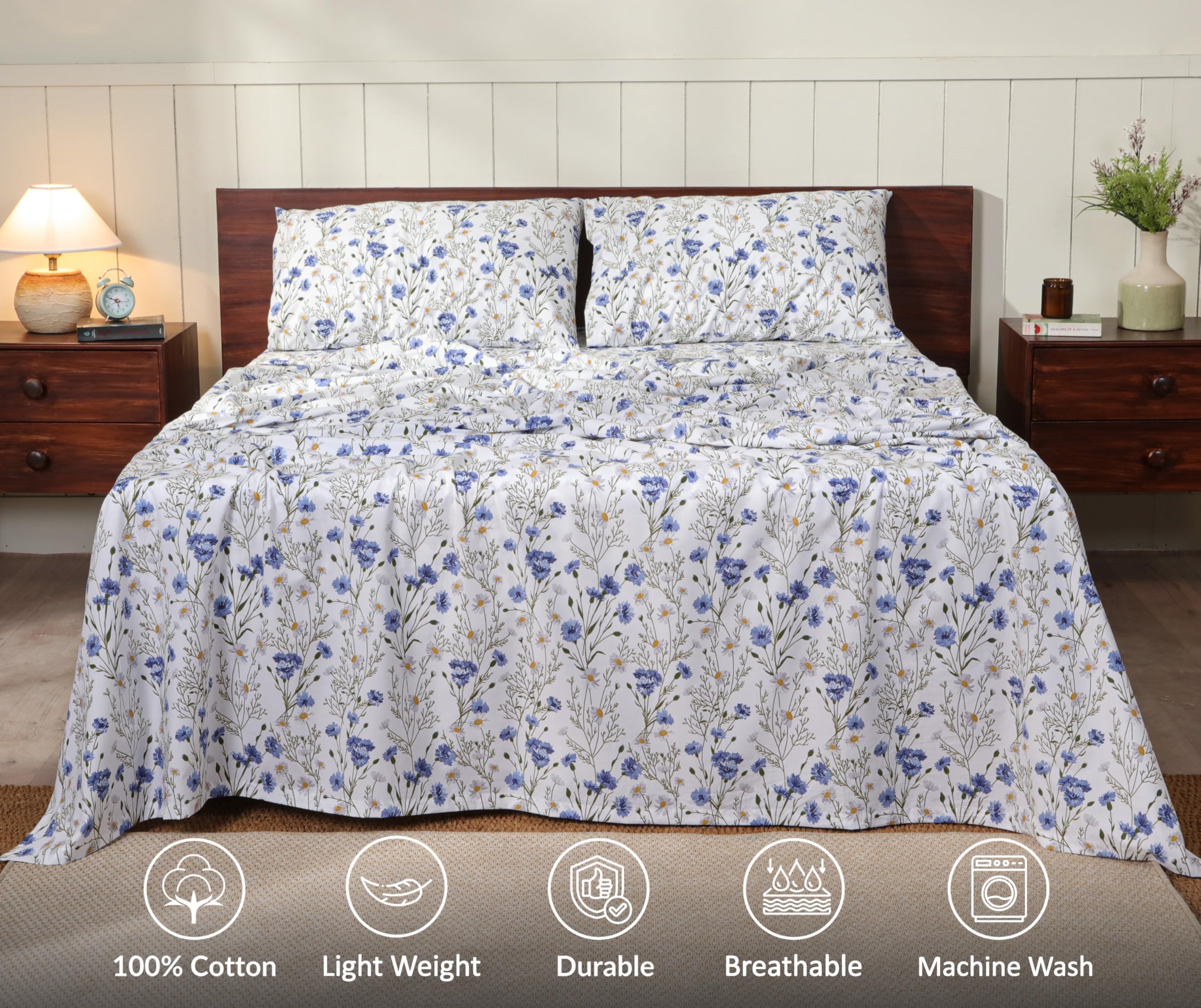 RUVANTI Sweet Pea pillowcase 20x40 with smooth finish
