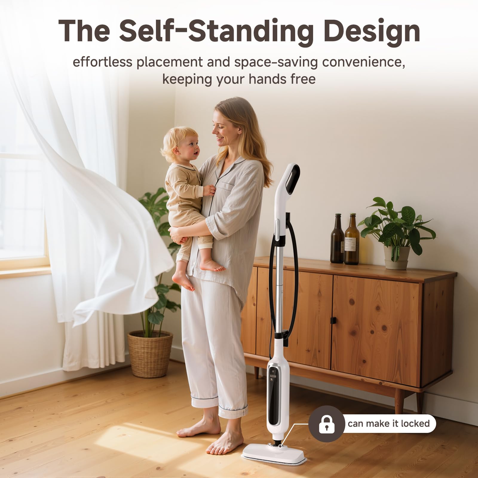 Rvwsx detachable handheld steamer for fabrics and sofas