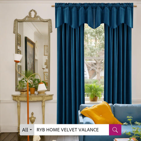 Energy-saving insulation feature of RYB HOME blue velvet curtains