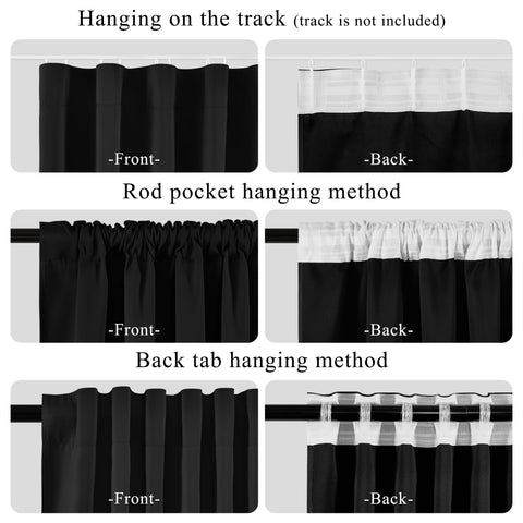 RYB HOME back-tab hanging style provides clean minimalist lines.
