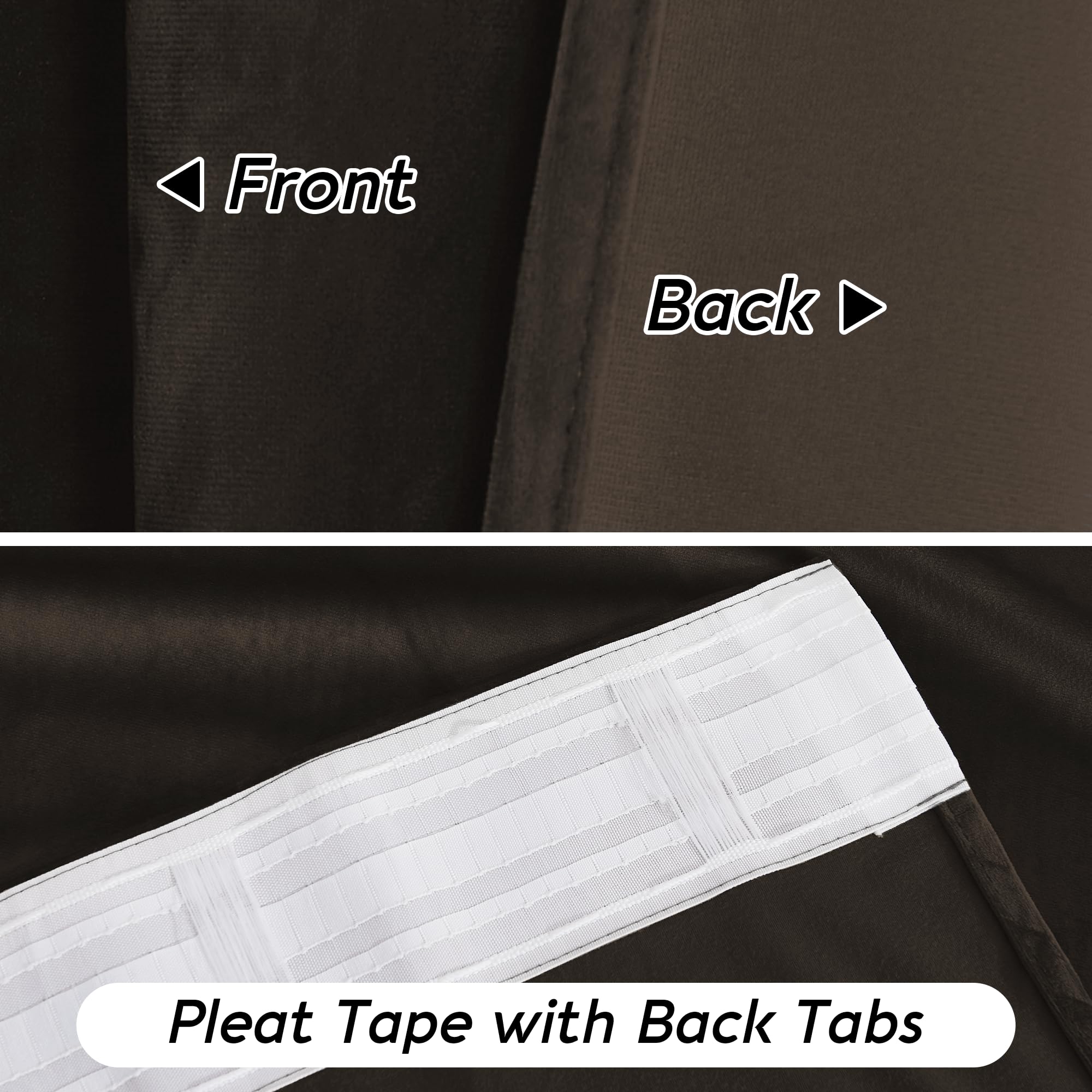 RYB HOME easy-care curtains machine washable or dry clean.