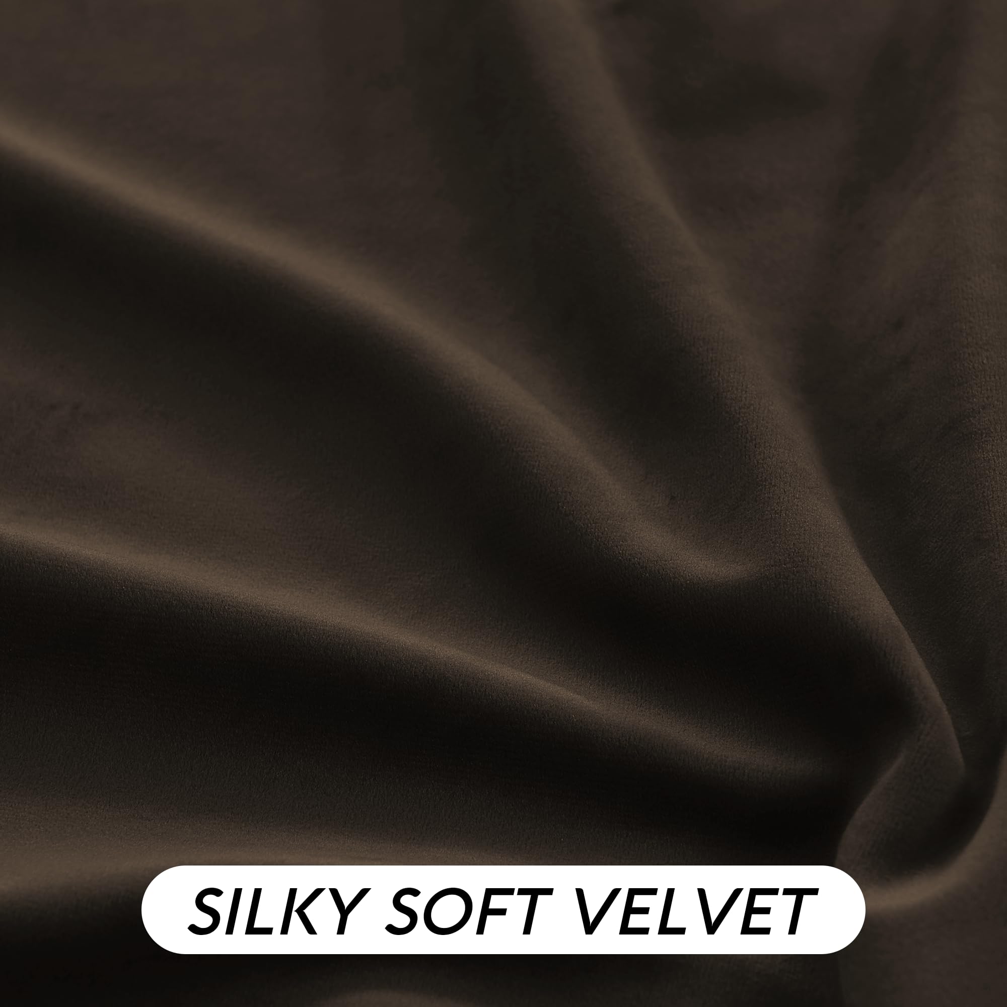RYB HOME heavy velvet curtains reduce drafts and heat loss.