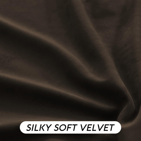 RYB HOME heavy velvet curtains reduce drafts and heat loss.