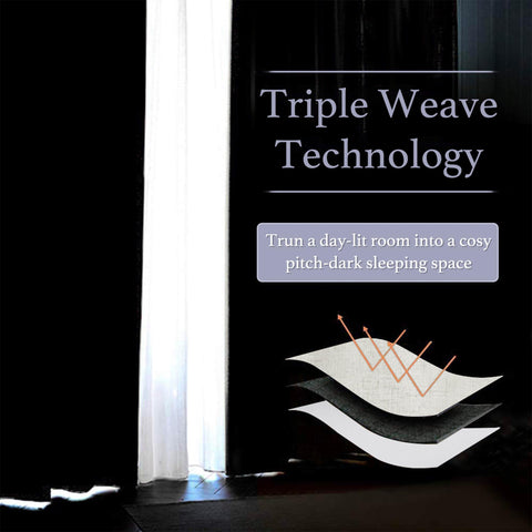 RYB HOME machine washable curtain for easy care
