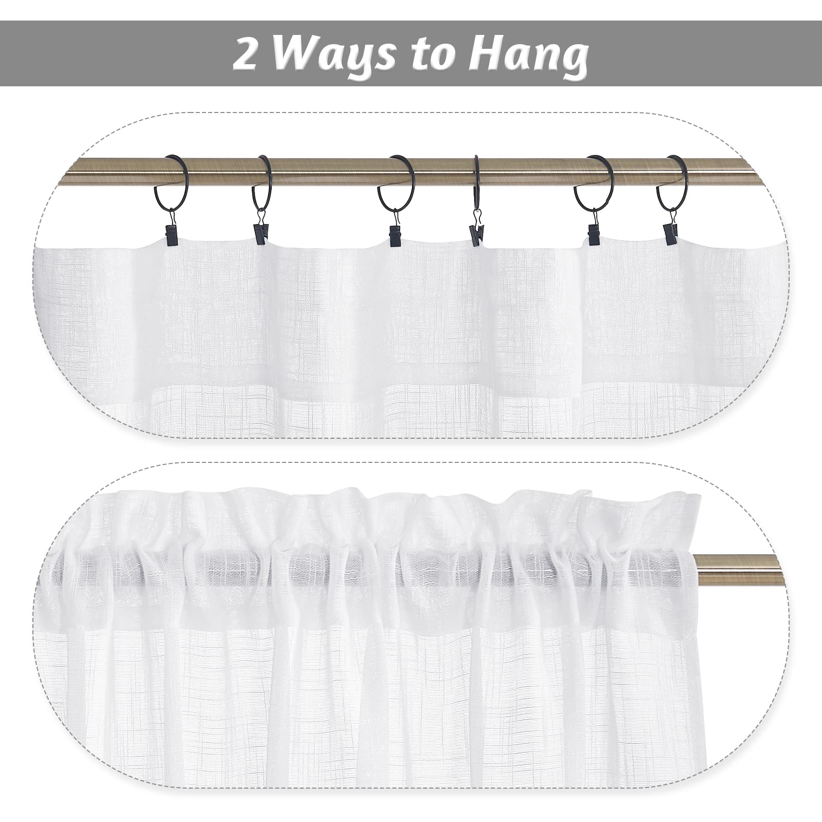 RYB HOME machine-washable curtains for easy care and quick refresh.