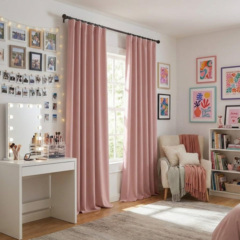 RYB HOME privacy dense fabric curtains for city apartments during the day