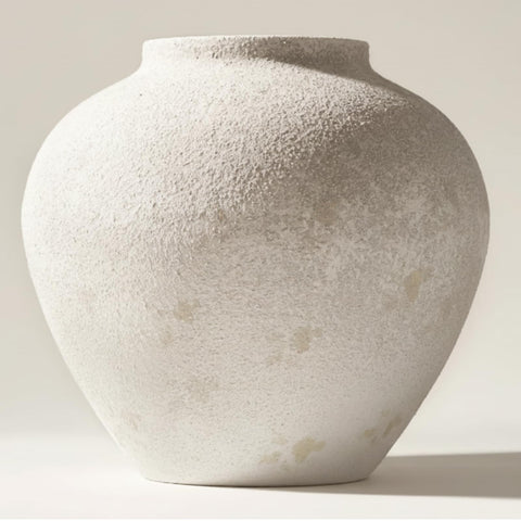 RyddeligHome Arina Vase 11-inch with earthy texture, ideal as an elegant table centerpiece