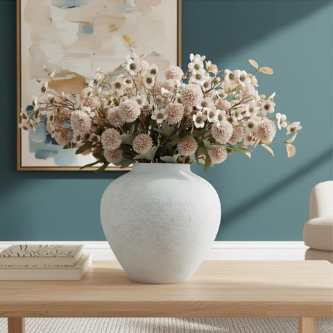 RyddeligHome Arina Vase in earthy texture for rustic living room decor