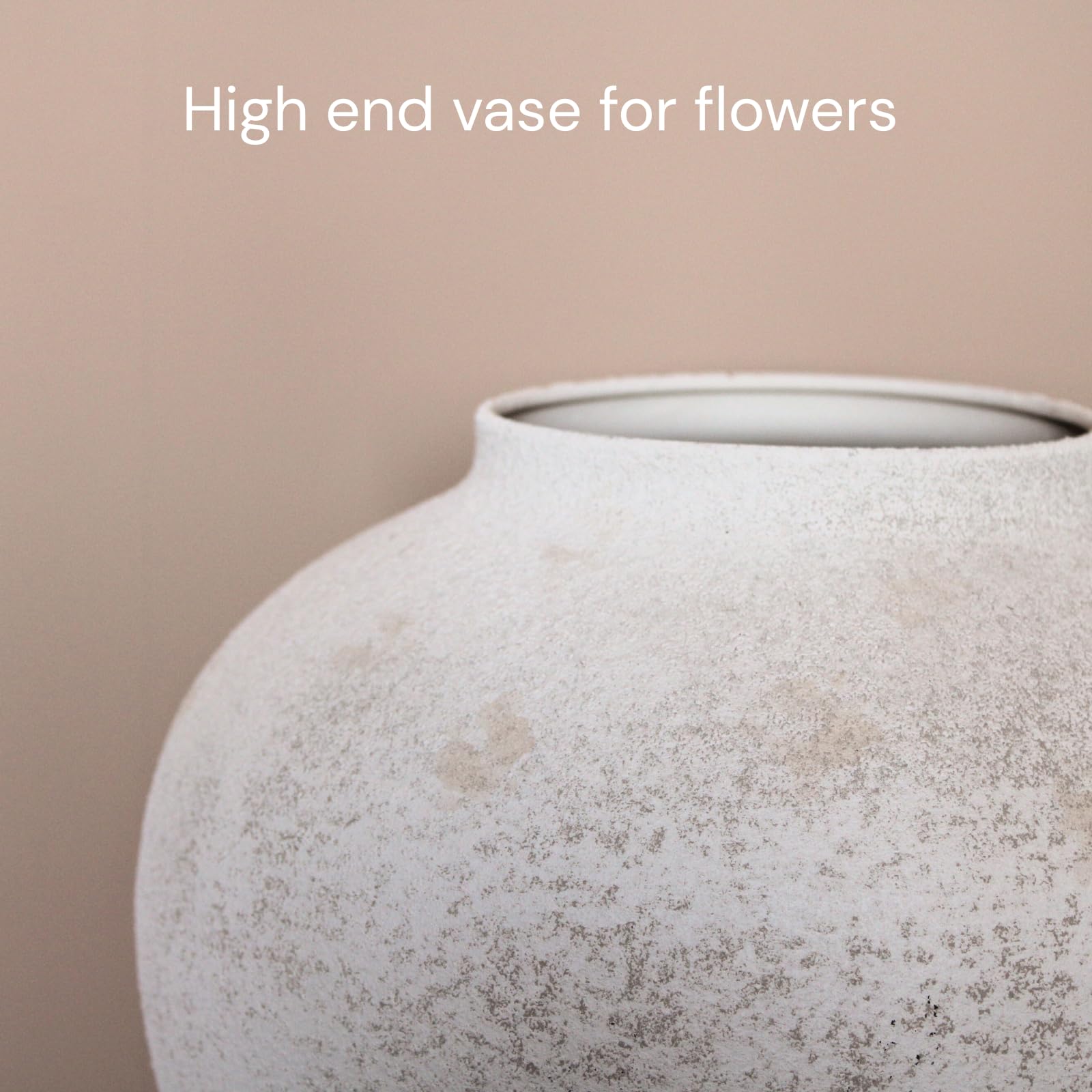 RyddeligHome Arina Vase large white accent piece for centerpieces