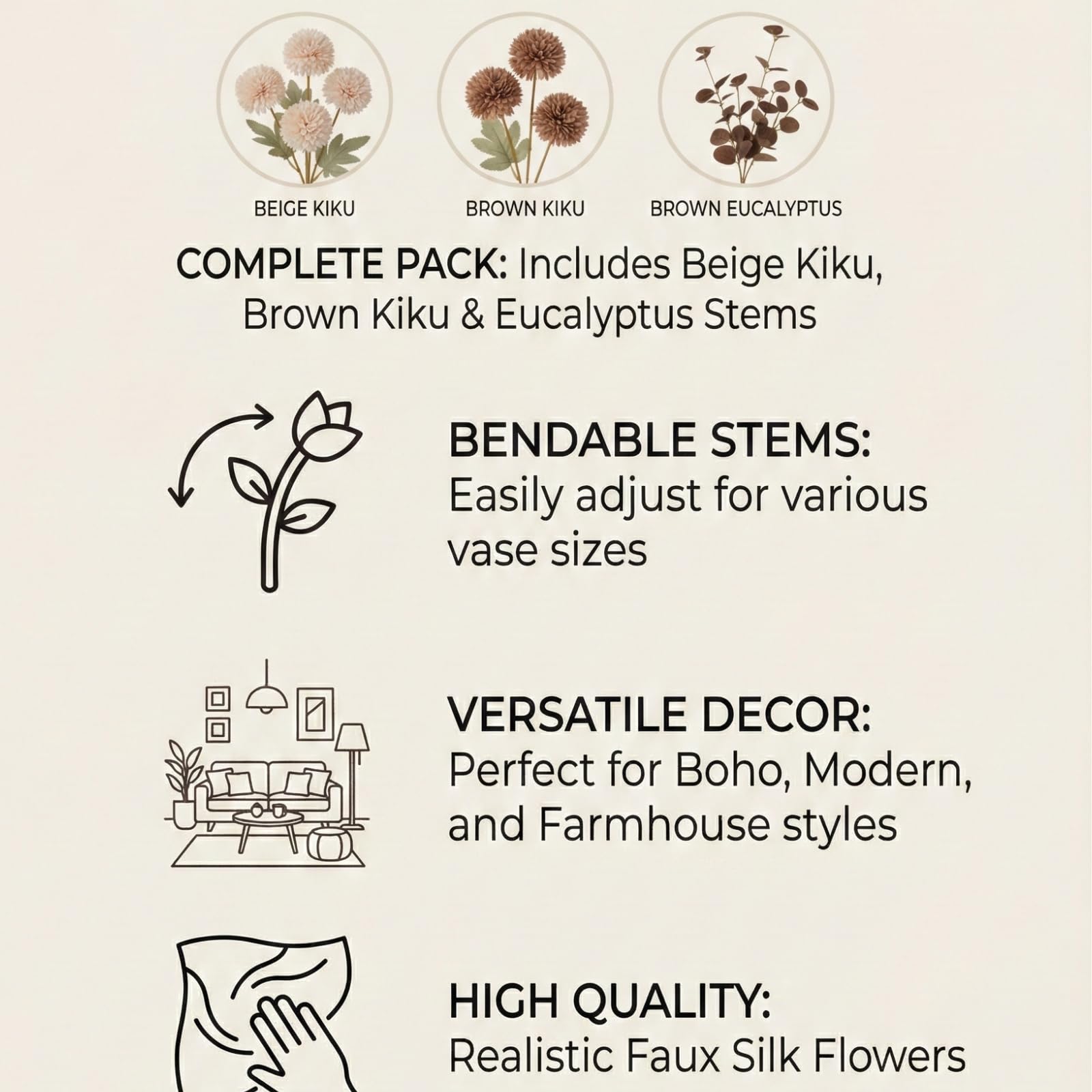 RyddeligHome table arrangement ideas featuring warm rust and coffee tones
