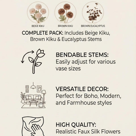 RyddeligHome table arrangement ideas featuring warm rust and coffee tones