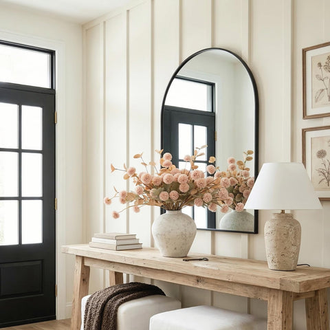 RyddeligHome dining table centerpiece in beige for refined dining spaces