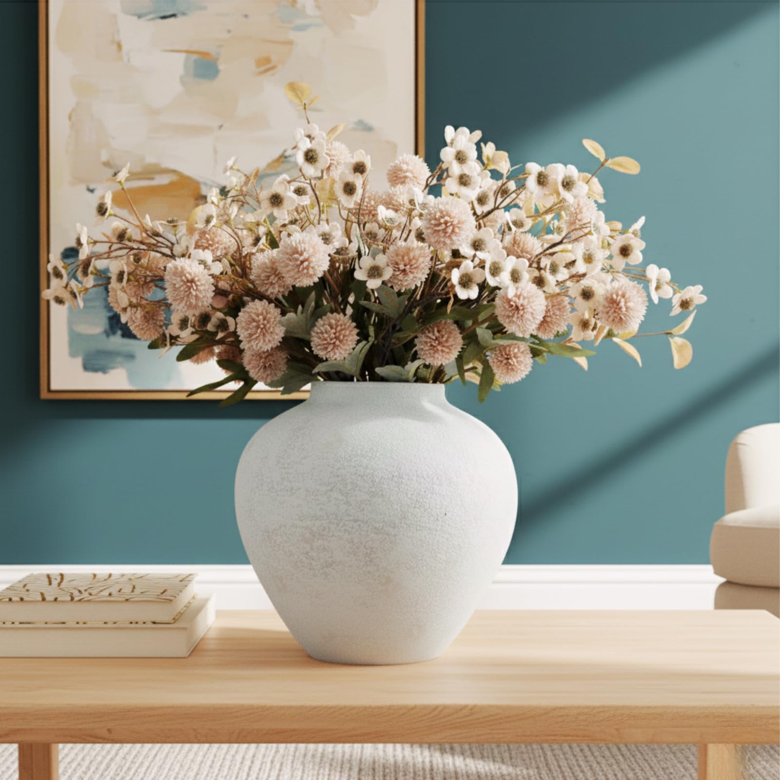 RyddeligHome eucalyptus stem detail adds natural greenery to modern tables