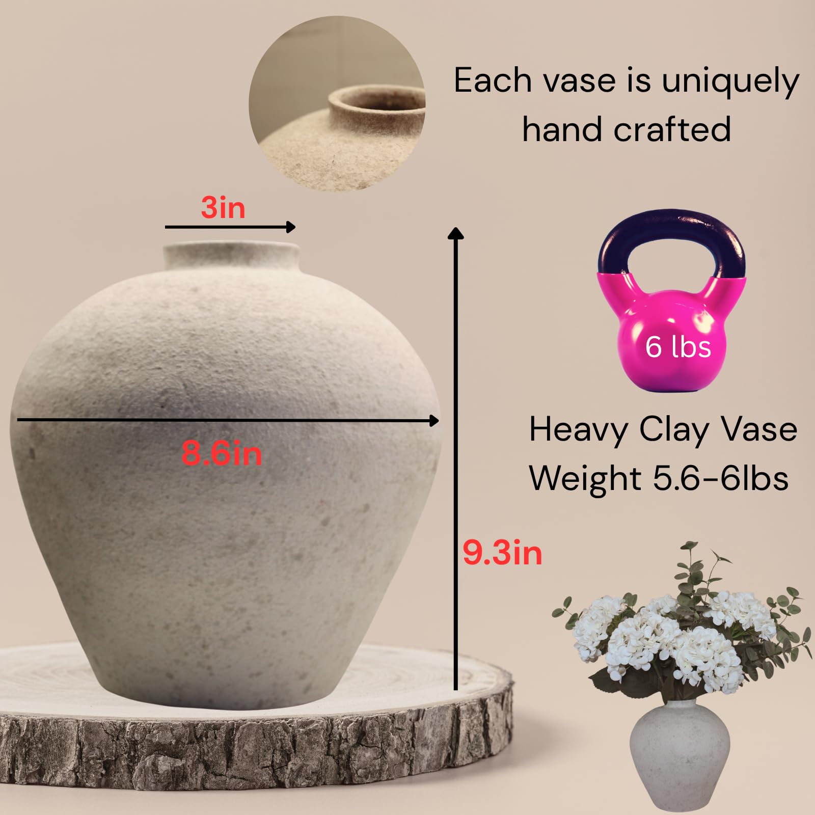RyddeligHome living-room centerpiece vase adds timeless warmth.