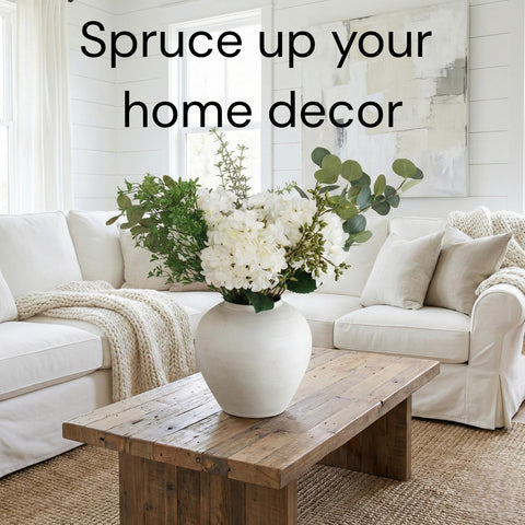 RyddeligHome long eucalyptus branches add lush greenery to any room.