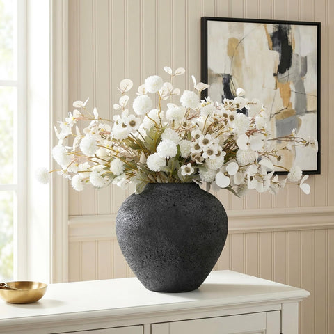 RyddeligHome modern farmhouse white faux blooms.