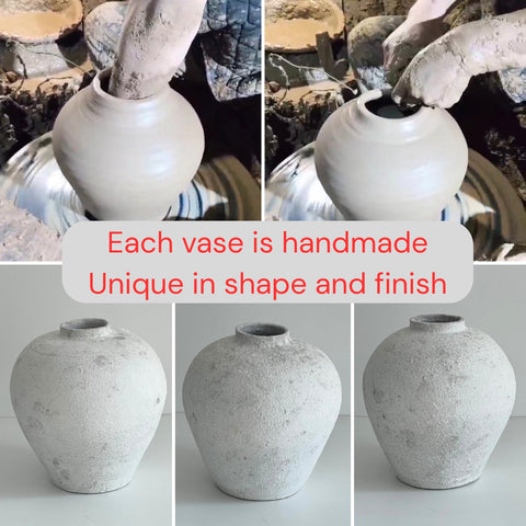 RyddeligHome neutral decor vase blends with kitchens and bedrooms.