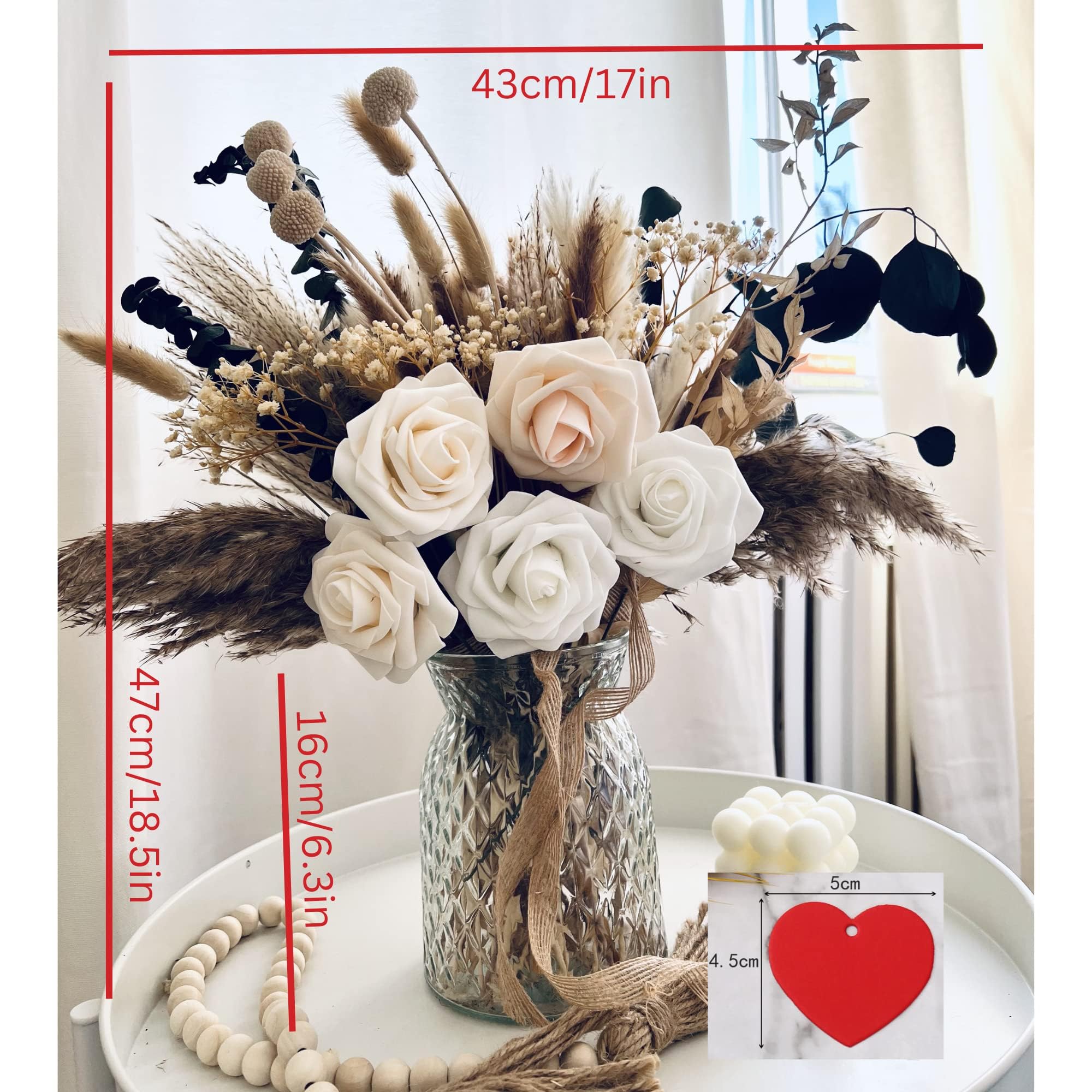 RyddeligHome ready-to-display artificial flowers in vase as gift idea