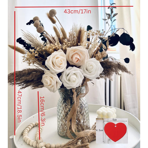 RyddeligHome ready-to-display artificial flowers in vase as gift idea