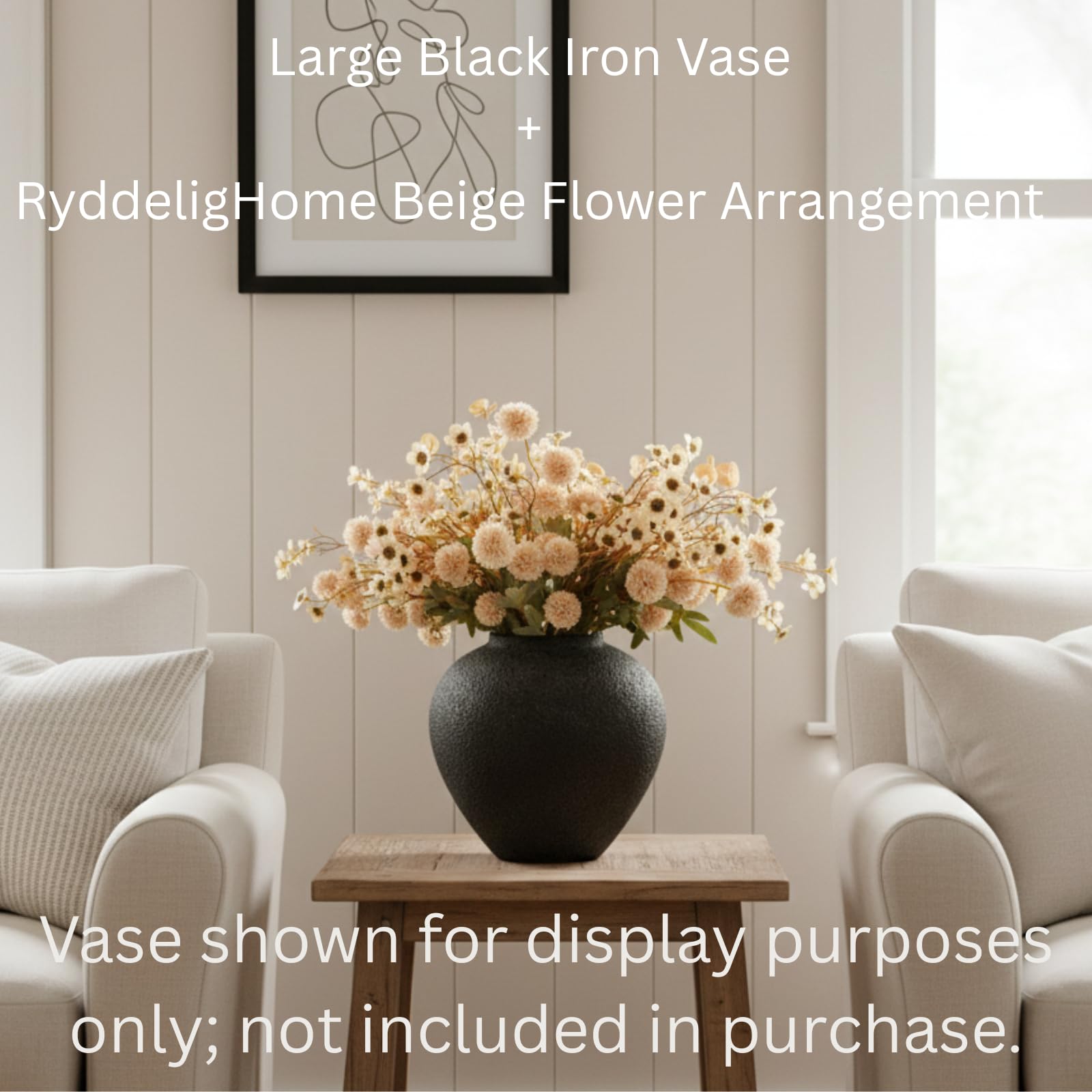 RyddeligHome real-touch texture close-up shows lifelike blooms with minimal upkeep