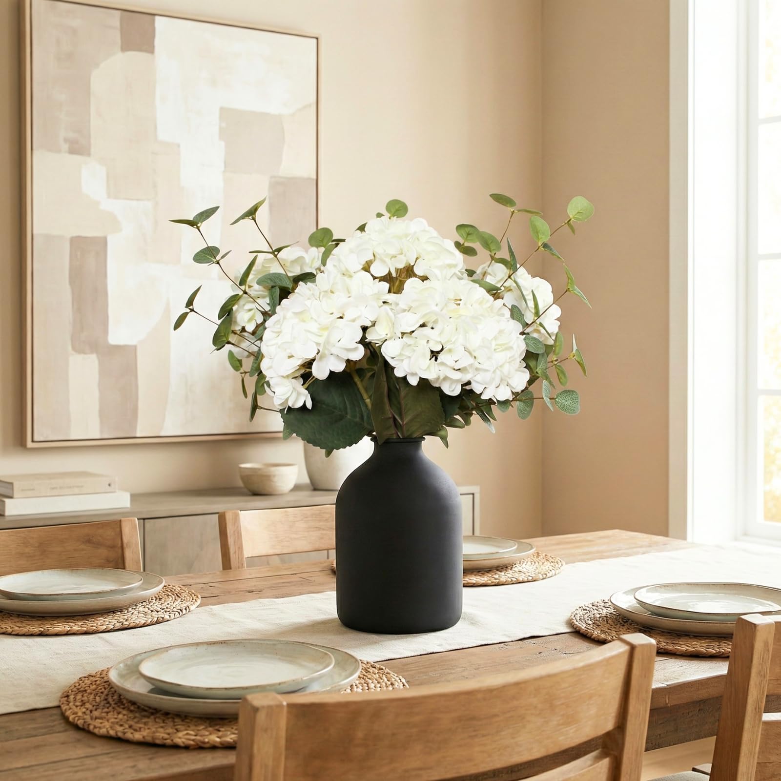 RyddeligHome versatile artificial arrangement for dining, kitchen, and coffee tables.