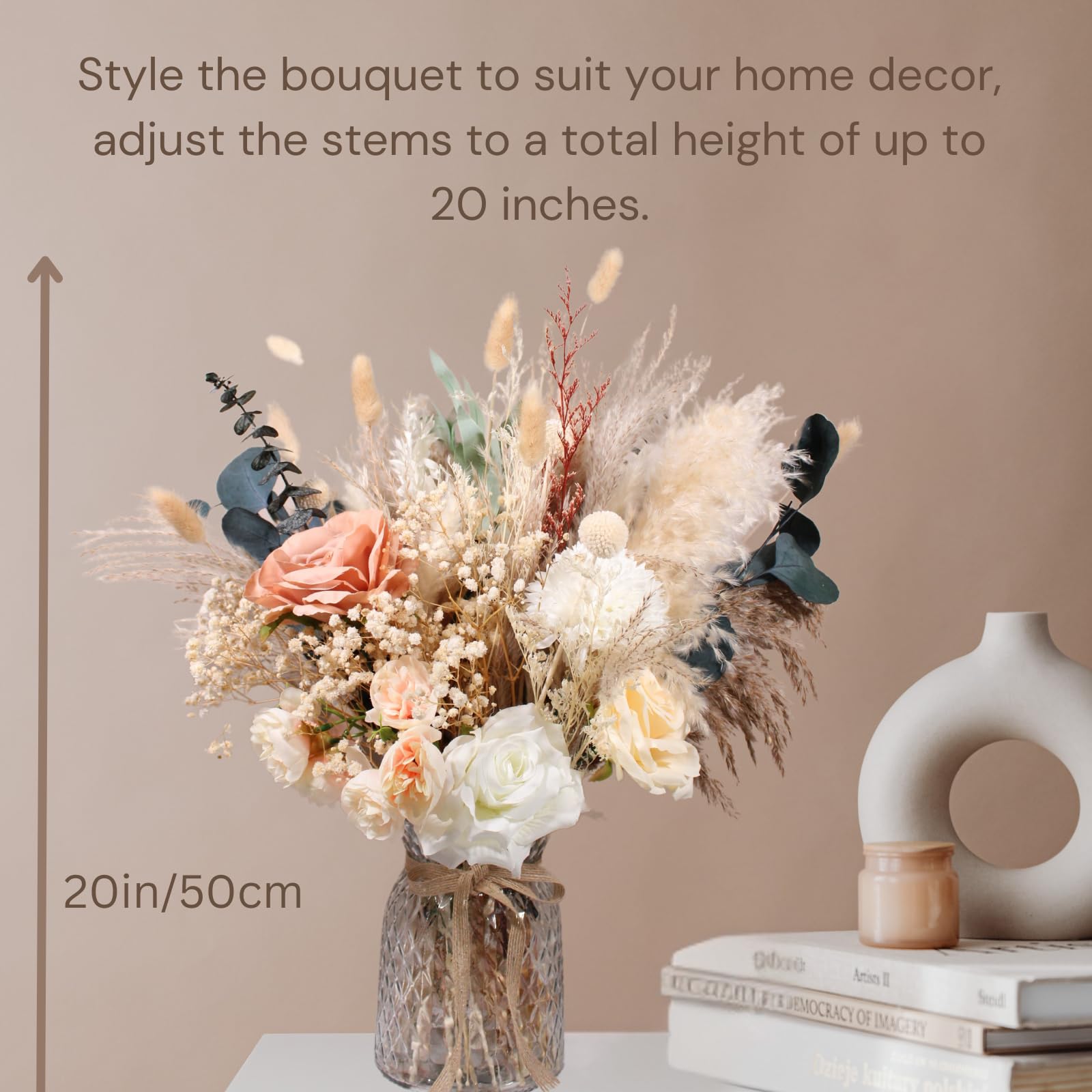 RyddeligHome warm neutral flowers deliver versatile farmhouse-boho vibes