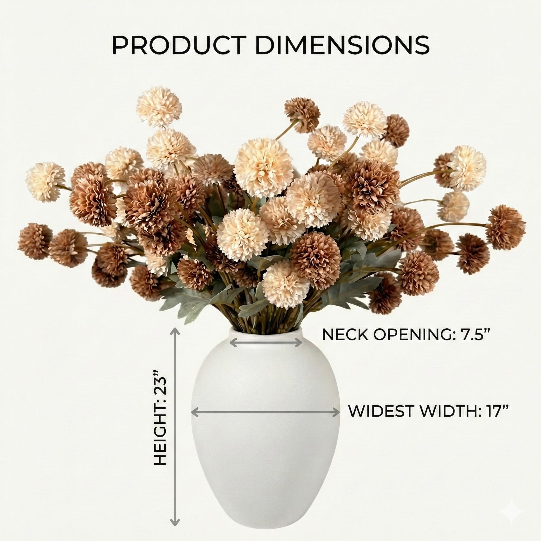 RyddeligHome white vase mantel-scene, versatile centerpiece for living spaces.