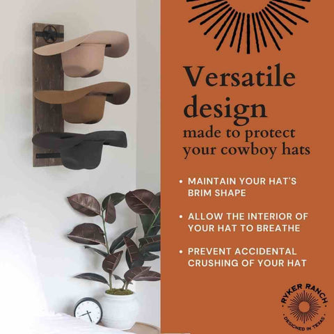 Ryker Ranch removable magnetic horseshoe adds rustic charm.