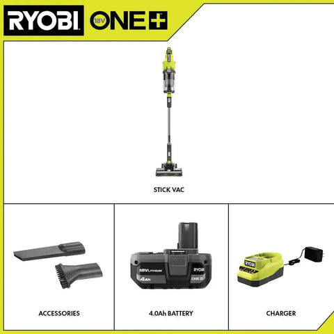 RYOBI Pacroban ONE+ 18V battery-4-0-ah offers extended power for longer cleaning sessions
