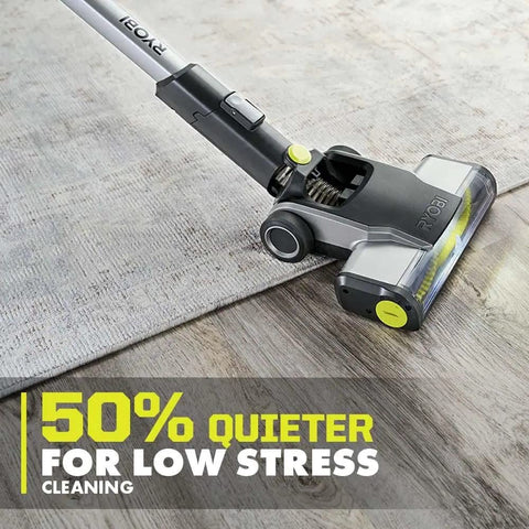 RYOBI Pacroban ONE+ 18V dust-cup-empty demonstrates simple debris disposal after use